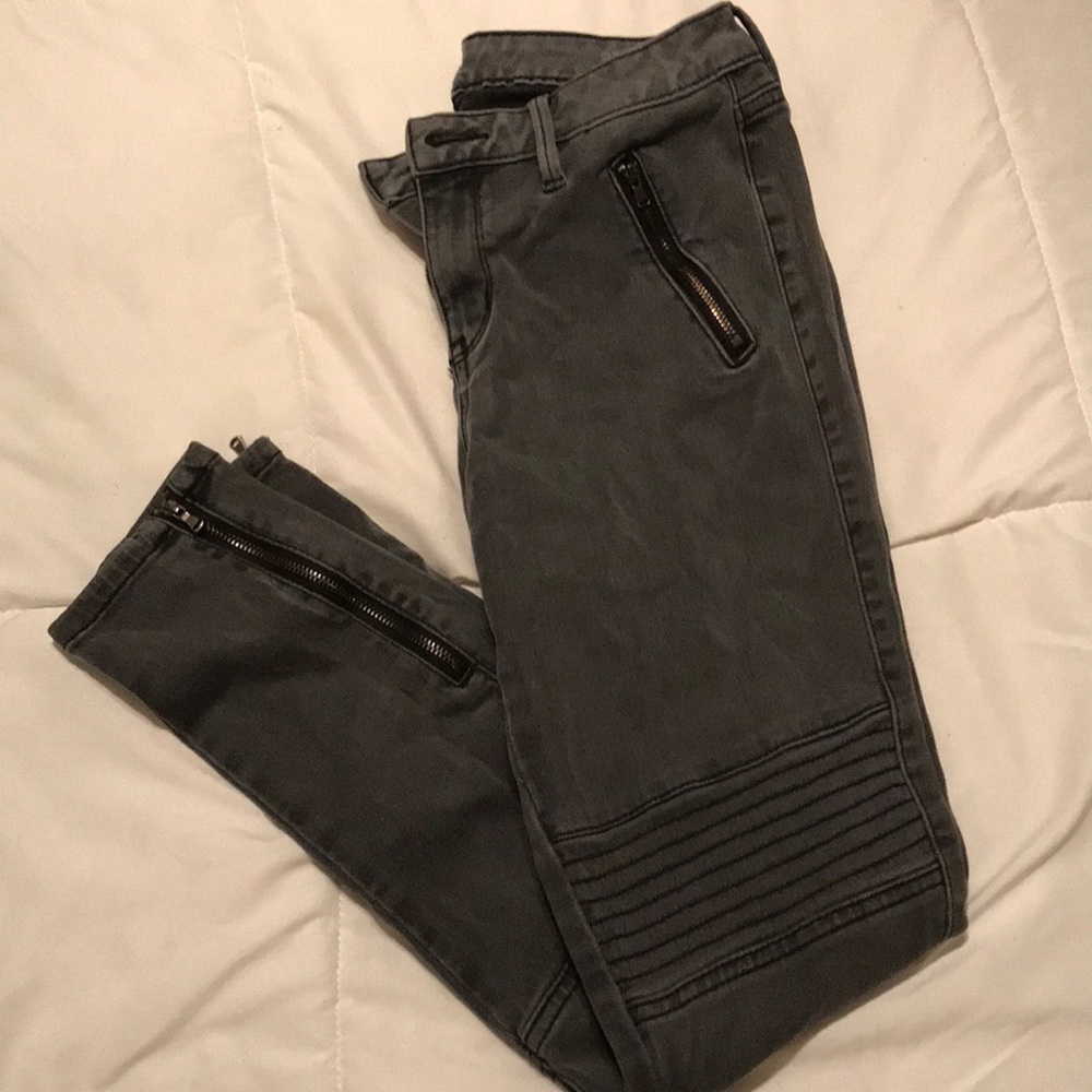 Dark gray Moto Jeggings